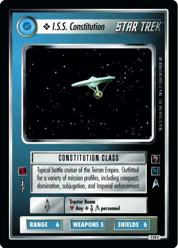 Star Trek CCG | I.S.S. Constitution - Mirror Mirror | The Nerd Merchant