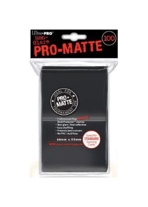 Ultra Pro | Pro-Matte Deck Protectors - Black (100 ct)| The Nerd Merchant