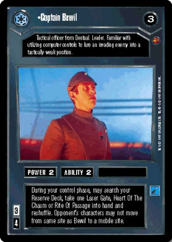 Star Wars CCG | Captain Bewil - Cloud City  | The Nerd Merchant