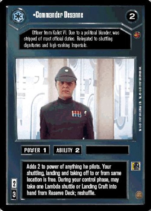 Star Wars CCG | Commander Desanne - Cloud City | The Nerd Merchant