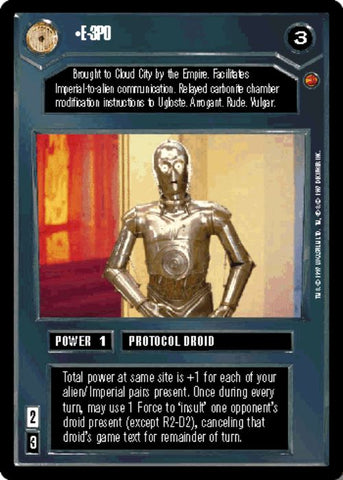 Star Wars CCG | E-3PO - Cloud City  | The Nerd Merchant