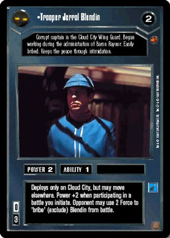 Star Wars CCG | Trooper Jerrol Blendin - Cloud City  | The Nerd Merchant