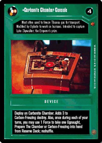 Star Wars CCG | Carbonite Chamber Console - Cloud City  | The Nerd Merchant