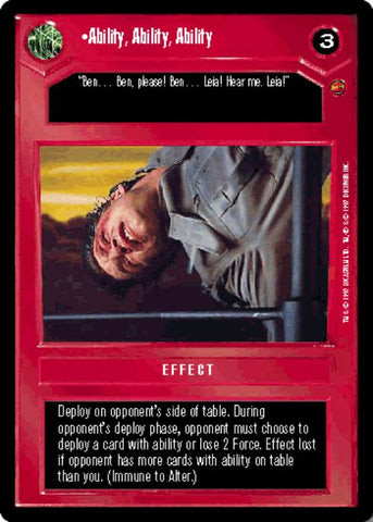 Star Wars CCG | Ability, Ability, Ability - Cloud City  | The Nerd Merchant