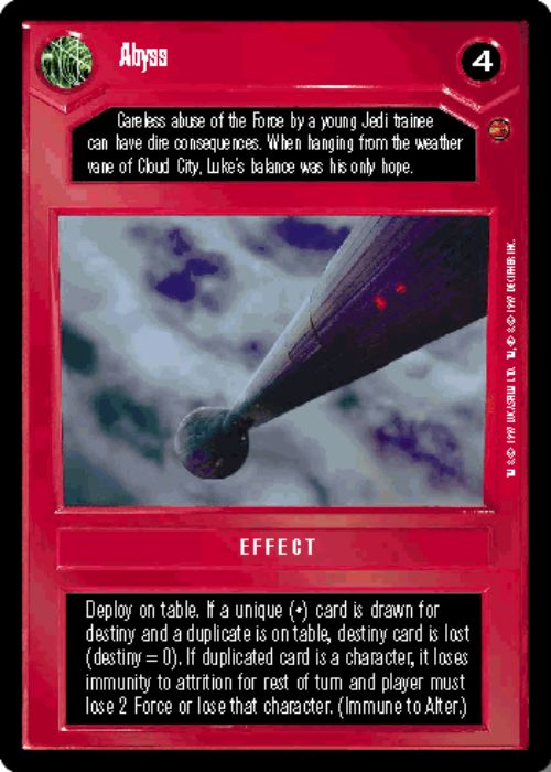 Star Wars CCG | Abyss - Cloud City  | The Nerd Merchant