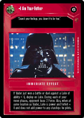 Star Wars CCG | I Am Your Father - Cloud City  | The Nerd Merchant