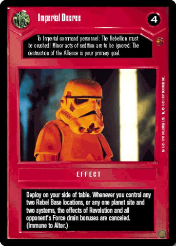 Star Wars CCG | Imperial Decree - Cloud City  | The Nerd Merchant