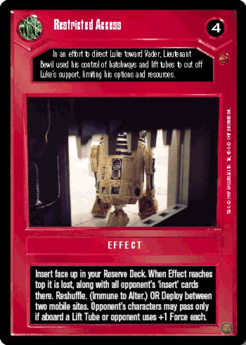 Star Wars CCG | Restricted Access - Cloud City | The Nerd Merchant