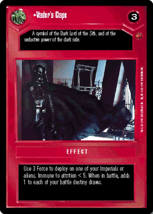 Star Wars CCG | Vader's Cape - Cloud City  | The Nerd Merchant