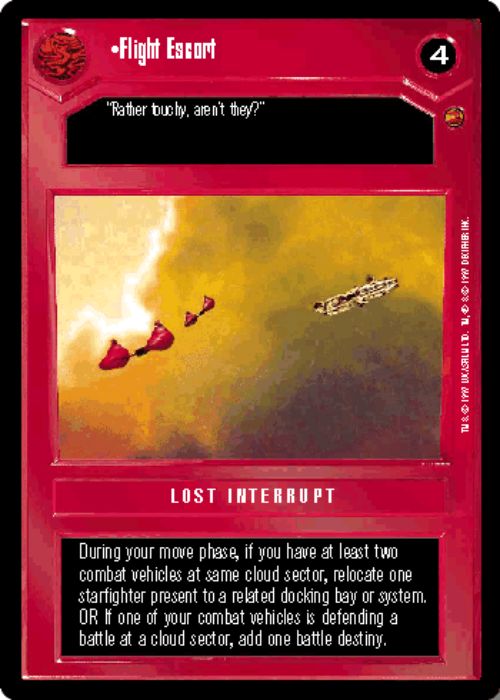 Star Wars CCG | Flight Escort - Cloud City  | The Nerd Merchant