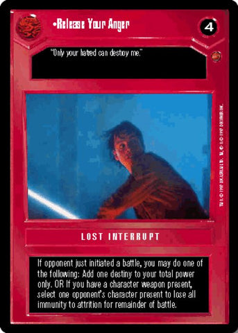 Star Wars CCG | Release Your Anger - Cloud City  | The Nerd Merchant