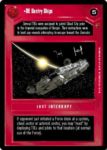 Star Wars CCG | TIE Sentry Ships - Cloud City  | The Nerd Merchant