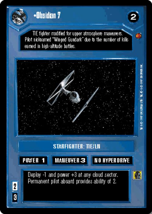 Star Wars CCG | Obsidian 7 - Cloud City  | The Nerd Merchant