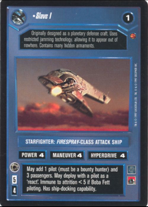 Star Wars CCG | Slave I - Cloud City  | The Nerd Merchant