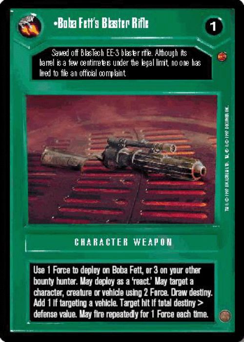 Star Wars CCG | Boba Fett's Blaster Rifle - Cloud City  | The Nerd Merchant