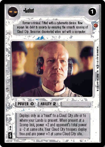 Star Wars CCG | Lobot - Cloud City  | The Nerd Merchant