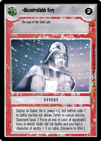 Star Wars CCG | Uncontrollable Fury - Cloud City  | The Nerd Merchant