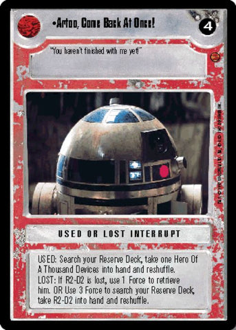 Star Wars CCG | Artoo, Come Back At Once! - Cloud City  | The Nerd Merchant