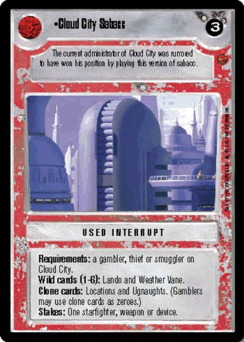 Star Wars CCG | Cloud City Sabacc [Light] - Cloud City  | The Nerd Merchant