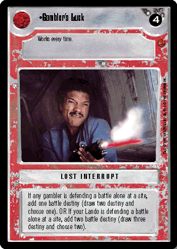 Star Wars CCG | Gambler's Luck - Cloud City  | The Nerd Merchant