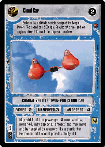 Star Wars CCG | Cloud Car [Light] - Cloud City  | The Nerd Merchant