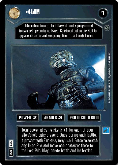 Star Wars CCG | 4-LOM - Dagobah  | The Nerd Merchant