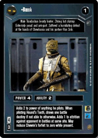 Star Wars CCG | Bossk - Dagobah  | The Nerd Merchant