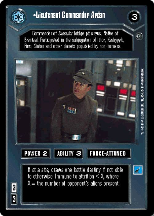 Star Wars CCG | Lieutenant Commander Ardan - Dagobah  | The Nerd Merchant