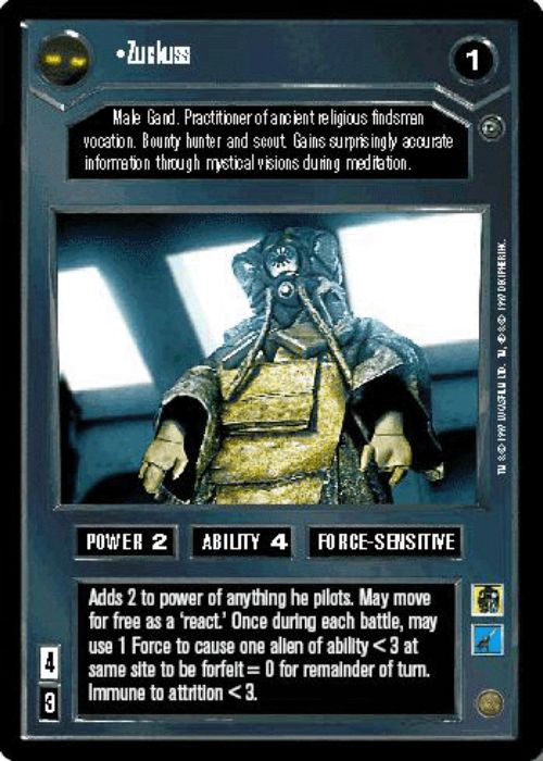 Star Wars CCG | Zuckuss - Dagobah  | The Nerd Merchant