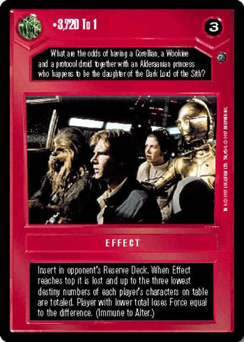 Star Wars CCG | 3,720 To 1 - Dagobah  | The Nerd Merchant