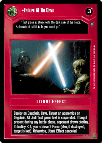 Star Wars CCG | Failure At The Cave - Dagobah  | The Nerd Merchant