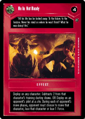 Star Wars CCG | He Is Not Ready - Dagobah  | The Nerd Merchant