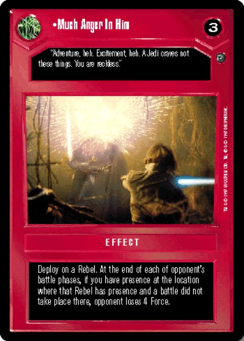 Star Wars CCG | Much Anger In Him - Dagobah | The Nerd Merchant