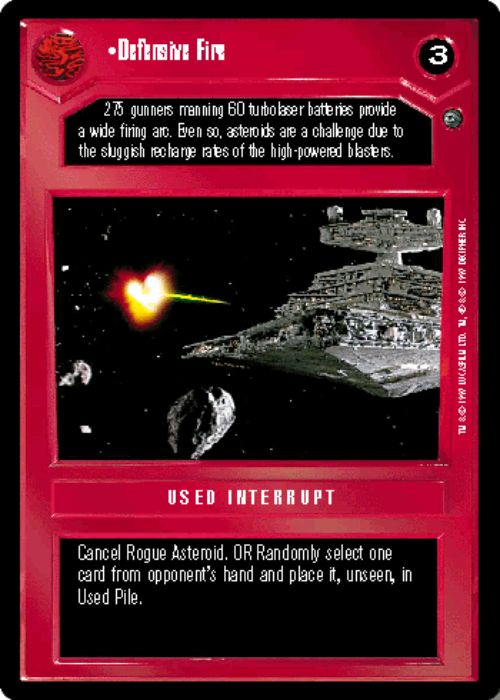 Star Wars CCG | Defensive Fire - Dagobah  | The Nerd Merchant