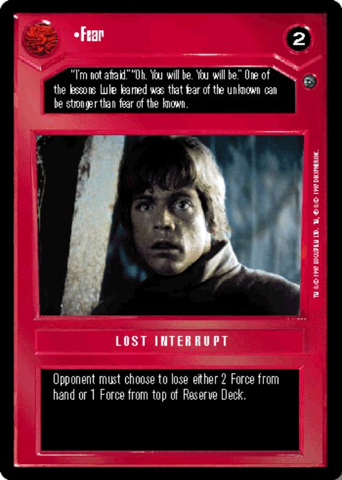 Star Wars CCG | Fear - Dagobah | The Nerd Merchant