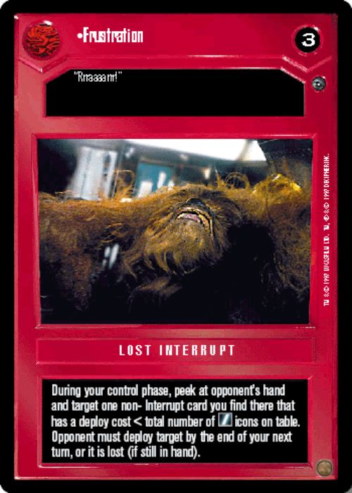 Star Wars CCG | Frustration - Dagobah | The Nerd Merchant