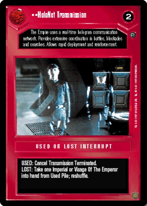 Star Wars CCG | HoloNet Transmission - Dagobah | The Nerd Merchant