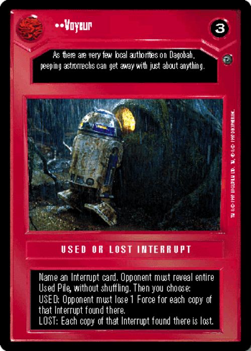Star Wars CCG | Voyeur - Dagobah | The Nerd Merchant