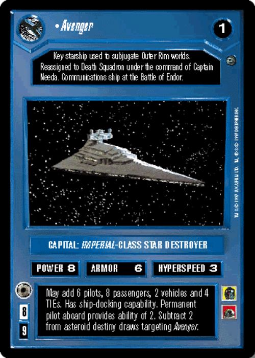 Star Wars CCG | Avenger - Dagobah  | The Nerd Merchant