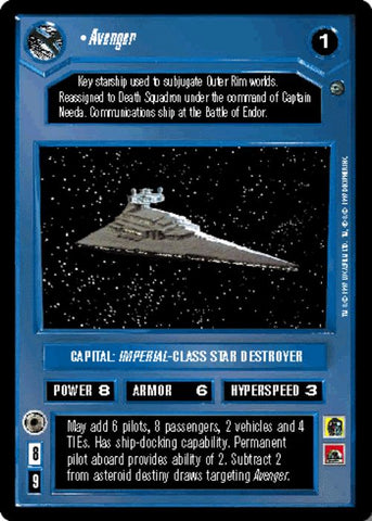 Star Wars CCG | Avenger - Dagobah  | The Nerd Merchant