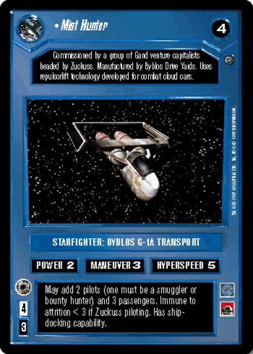 Star Wars CCG | Mist Hunter - Dagobah  | The Nerd Merchant