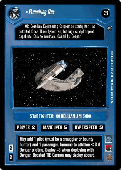 Star Wars CCG | Punishing One - Dagobah  | The Nerd Merchant