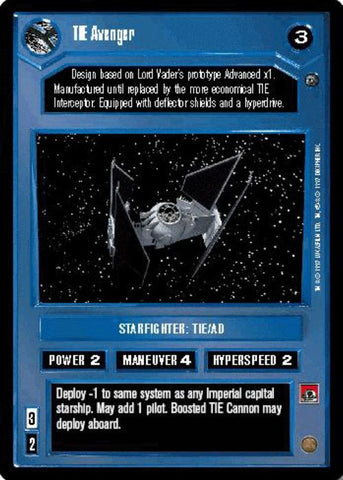 Star Wars CCG | TIE Avenger - Dagobah  | The Nerd Merchant