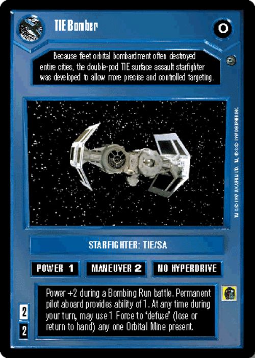 Star Wars CCG | TIE Bomber - Dagobah  | The Nerd Merchant