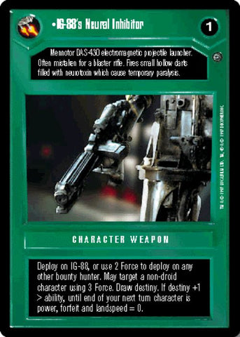 Star Wars CCG | IG-88's Neural Inhibitor - Dagobah  | The Nerd Merchant