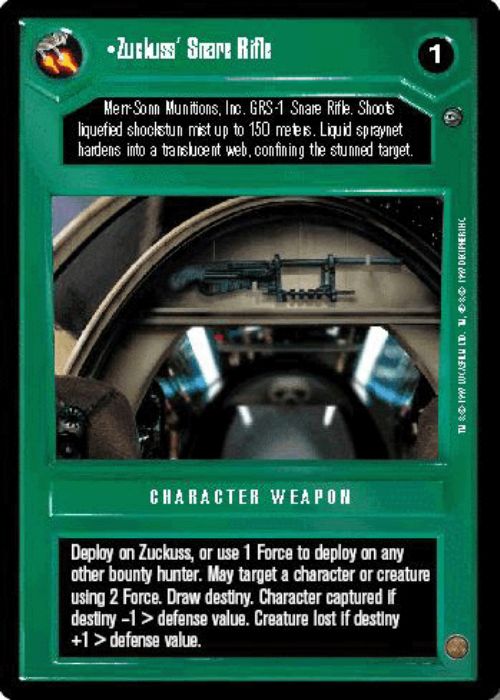 Star Wars CCG | Zuckuss' Snare Rifle - Dagobah  | The Nerd Merchant