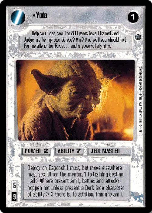 Star Wars CCG | Yoda - Dagobah  | The Nerd Merchant