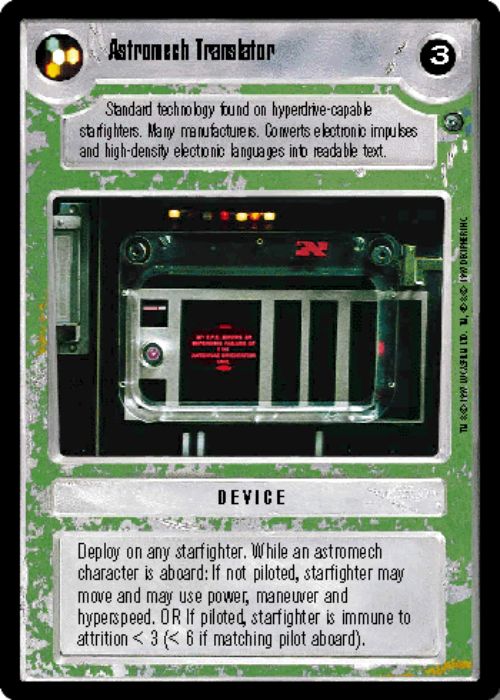 Star Wars CCG | Astromech Translator - Dagobah  | The Nerd Merchant