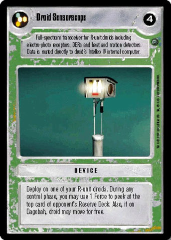 Star Wars CCG | Droid Sensorscope - Dagobah  | The Nerd Merchant