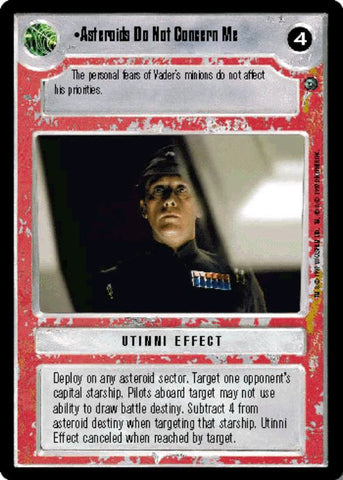 Star Wars CCG | Asteroids Do Not Concern Me - Dagobah  | The Nerd Merchant